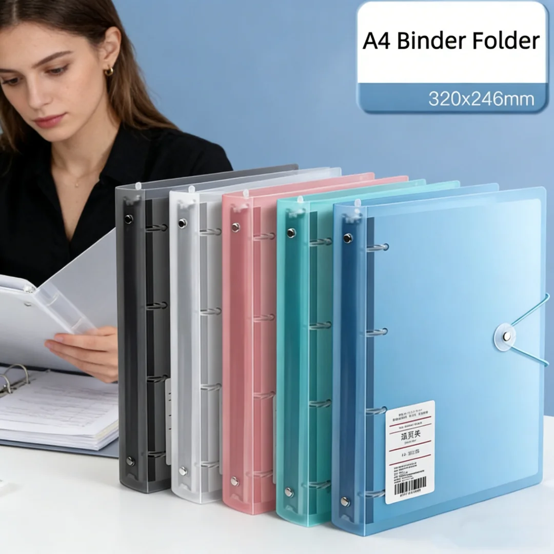 Ring Binder Box - Classeurs A4, type D, avec 4