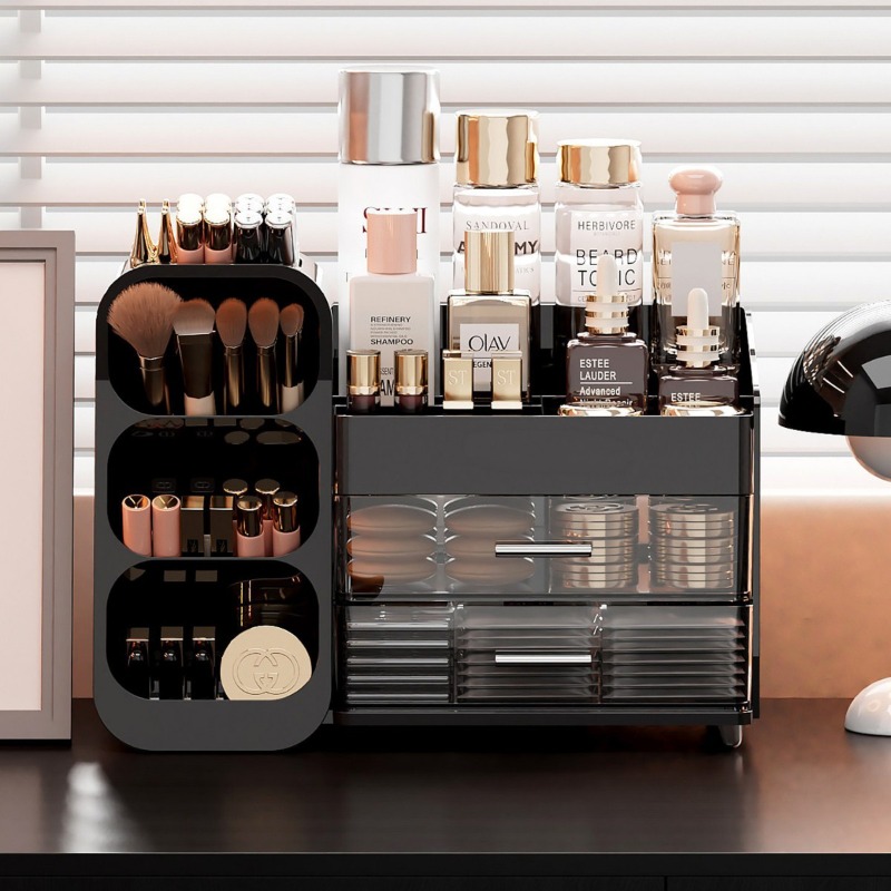 Desk Setup Productivity - Boîte de rangement pour cosmétiques, à