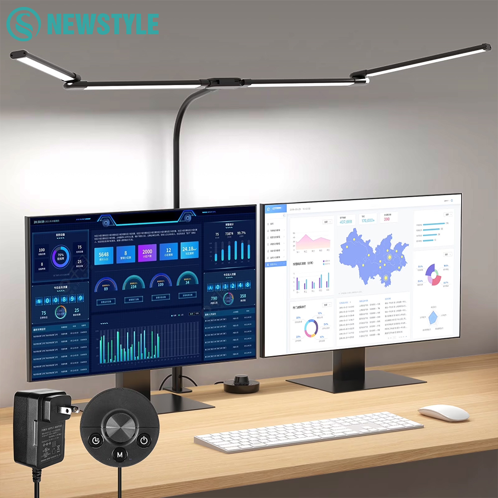 Desk Setup Computer - Lampe de bureau Led avec pince,