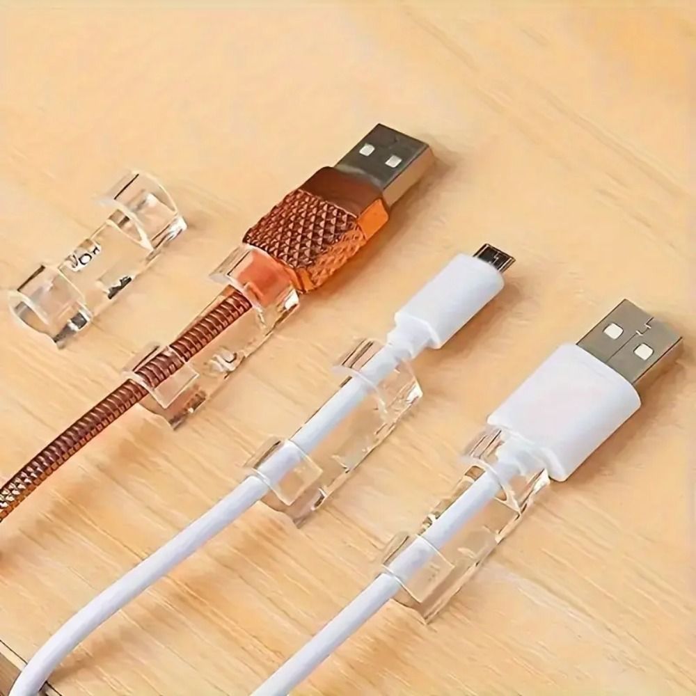 Desk Setup Simple - 20 pièces de clips légers autocollants