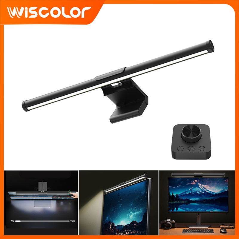 Desk Setup Pegboard - Barre lumineuse LED pour écran, réglage