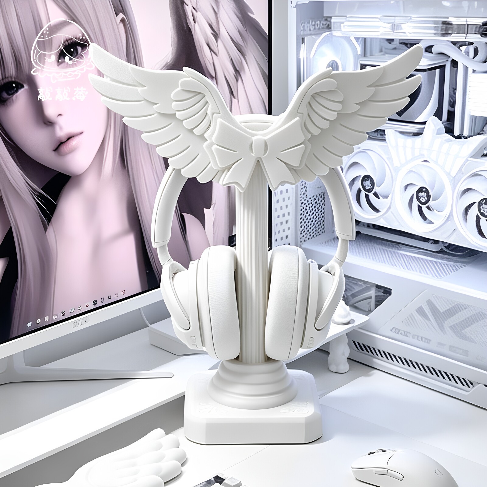 Headphone Hook Under - Support de casque en forme d'ailes