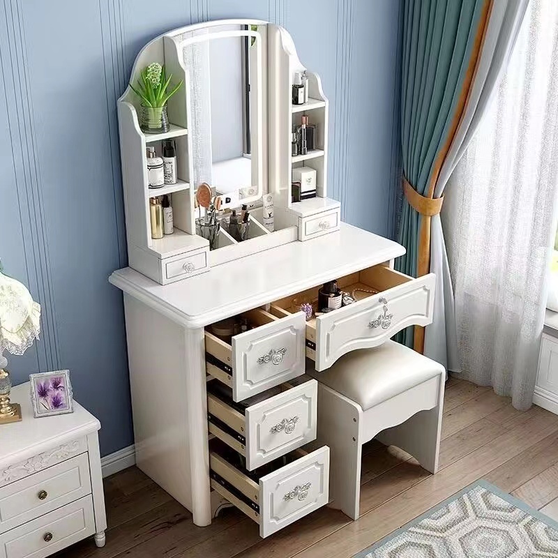 Desk Setup Simple - Ensemble de coiffeuses modernes en bois
