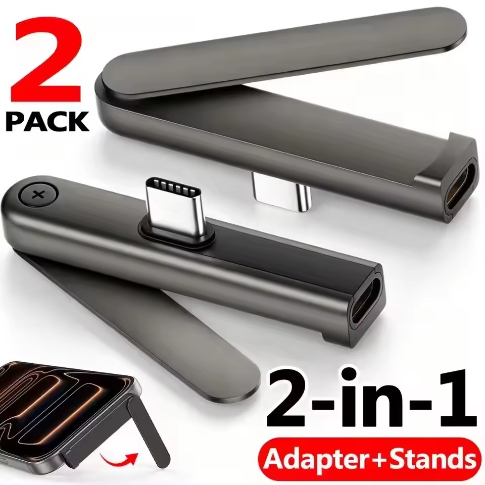 Headphone Hook Under - 2/1PCS Adaptateur Pliable USB C vers