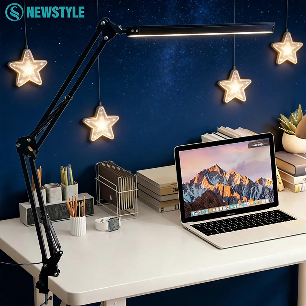 Desk Setup Computer - Lampe de bureau pliable en métal