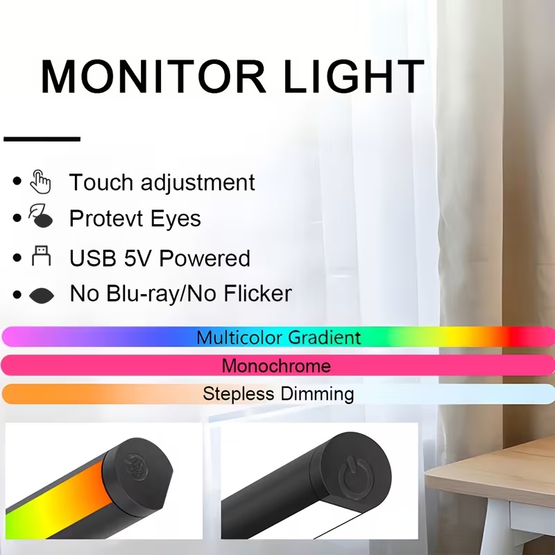 Barre lumineuse LED pour monit - Desk Setup Computer avis et prix