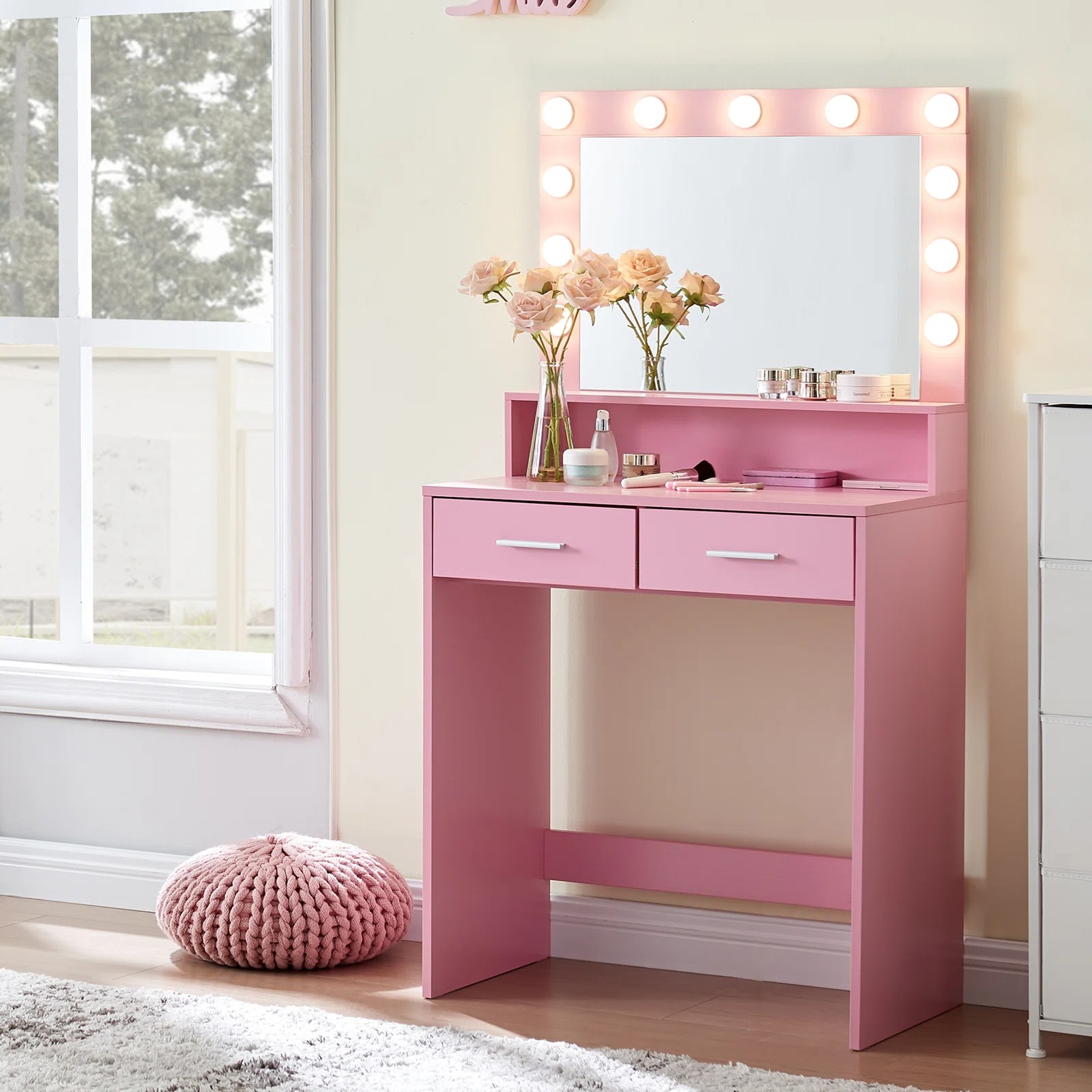 Coiffeuse de haute qualité ave - Desk Setup Simple avis et prix