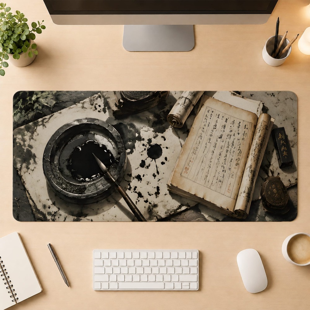 Calligraphie chinoise rétro, b - Desk Setup Simple avis et prix