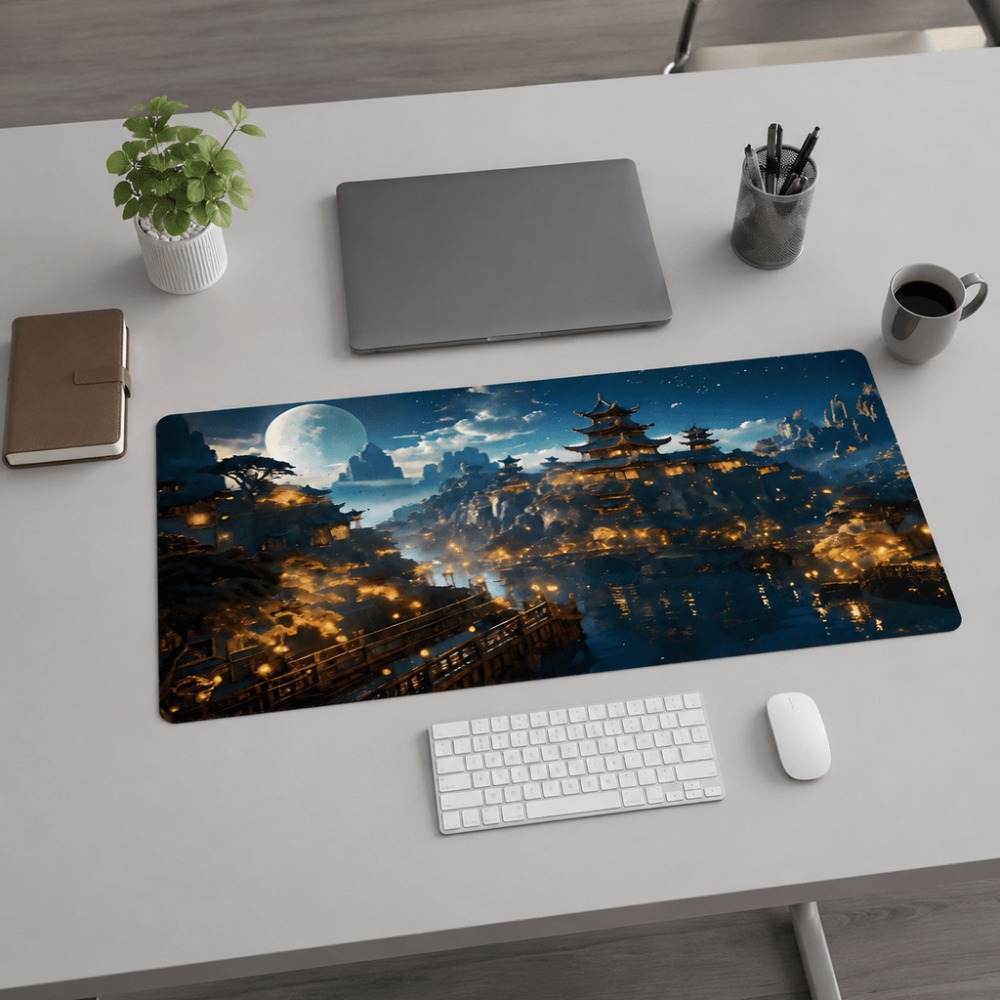 Napperon de table allongé à mo - Desk Setup Simple avis et prix