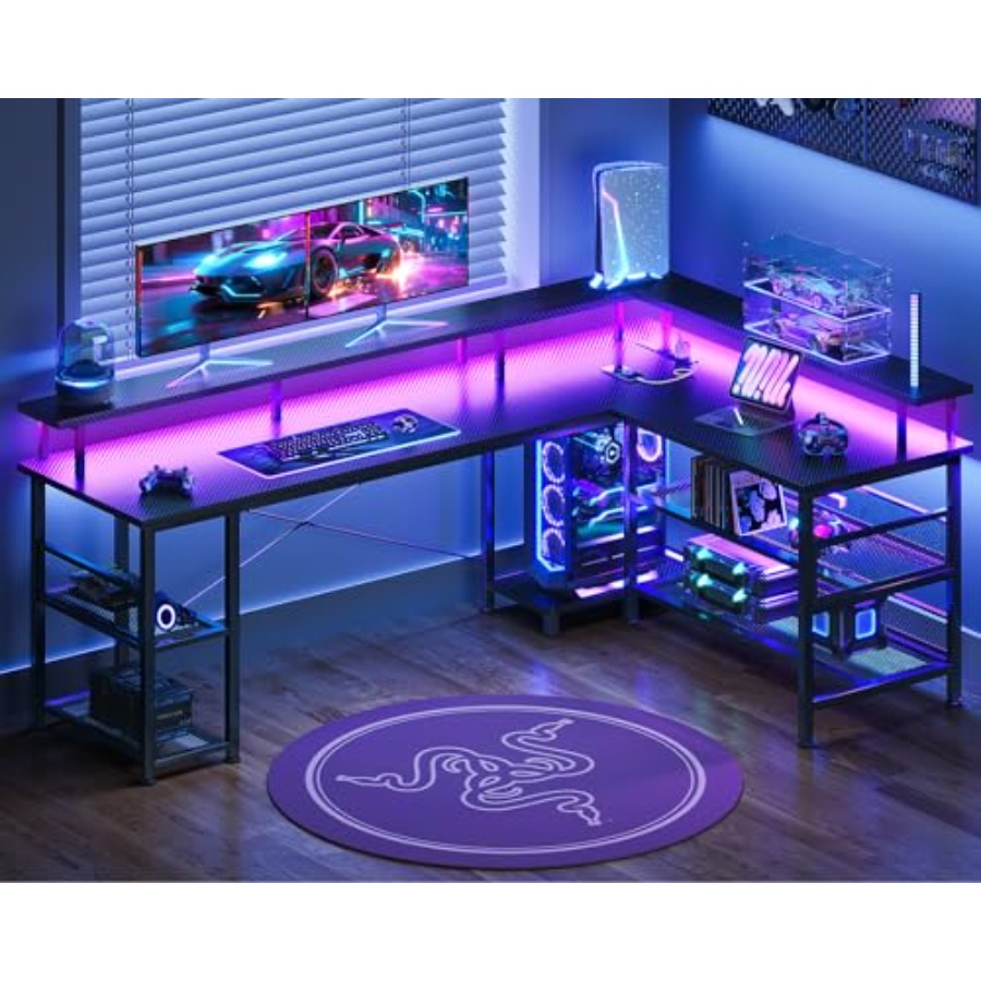 66 Grand bureau de jeu en form - Desk Setup For Gaming avis et prix