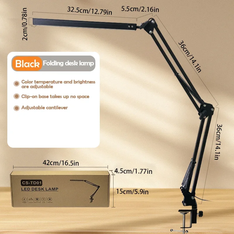 Lampe de bureau pliable en mét - Desk Setup Computer avis et prix