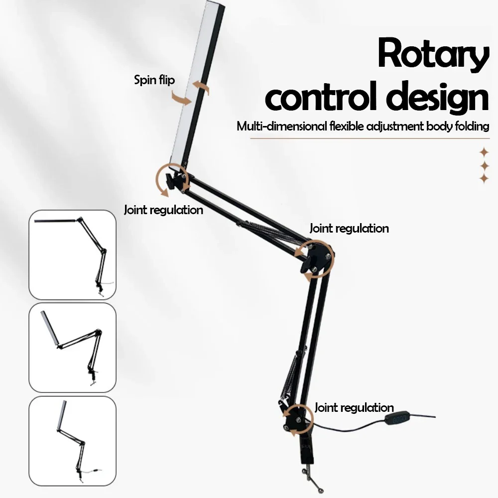 Lampe de bureau pliable en mét - Desk Setup Computer avis et prix